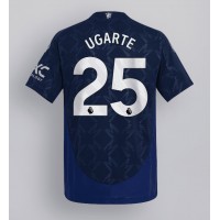 Camiseta Manchester United Manuel Ugarte #25 Visitante Equipación 2024-25 manga corta